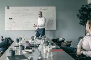 Professional presenting for customers