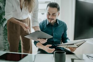 Blogpost om Articulate Storyline. Kolleger deler viden fra deres Ipads.