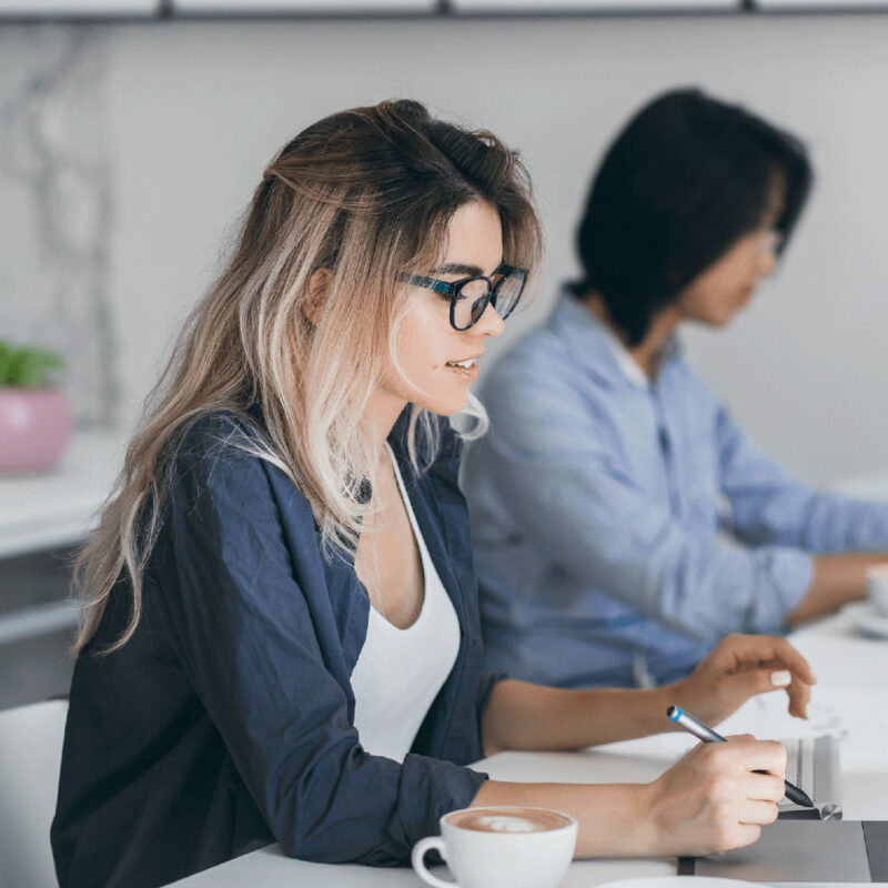 Professionals in office setting